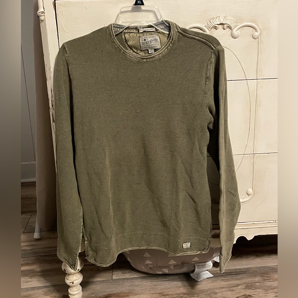 Dark tan long-sleeve shirt